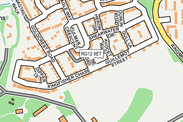 RG12 8ET map - OS OpenMap – Local (Ordnance Survey)