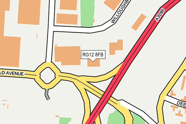 RG12 8FB map - OS OpenMap – Local (Ordnance Survey)