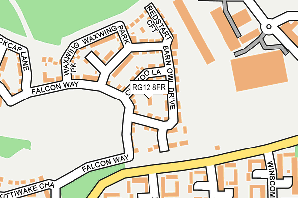 RG12 8FR map - OS OpenMap – Local (Ordnance Survey)