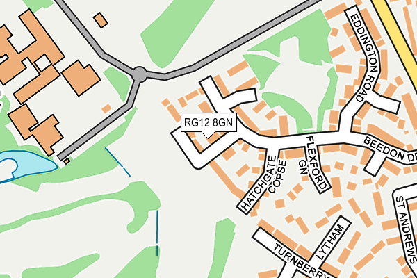 RG12 8GN map - OS OpenMap – Local (Ordnance Survey)