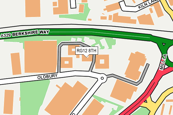 RG12 8TH map - OS OpenMap – Local (Ordnance Survey)