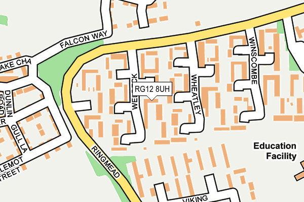 RG12 8UH map - OS OpenMap – Local (Ordnance Survey)