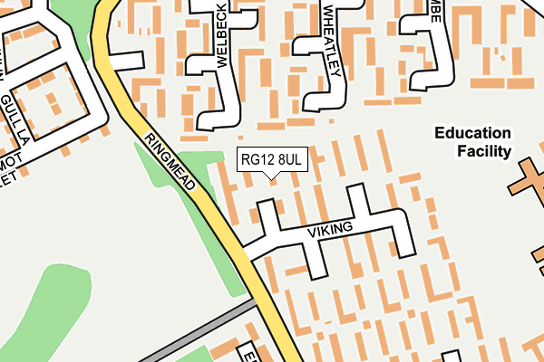 RG12 8UL map - OS OpenMap – Local (Ordnance Survey)