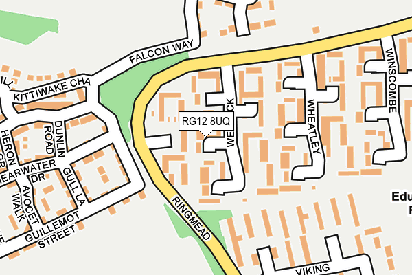 RG12 8UQ map - OS OpenMap – Local (Ordnance Survey)