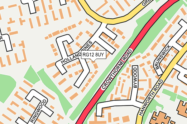 RG12 8UY map - OS OpenMap – Local (Ordnance Survey)