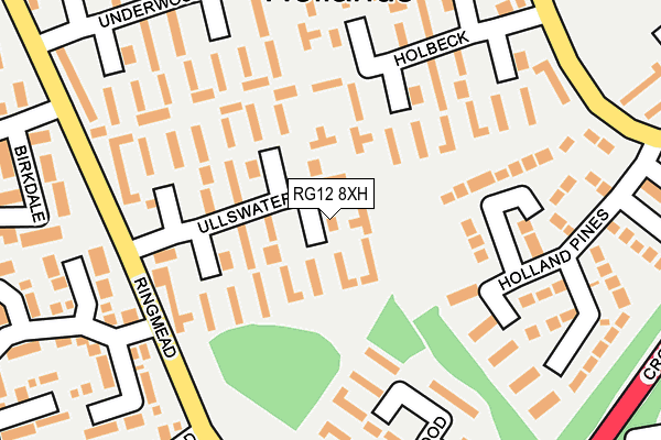 RG12 8XH map - OS OpenMap – Local (Ordnance Survey)