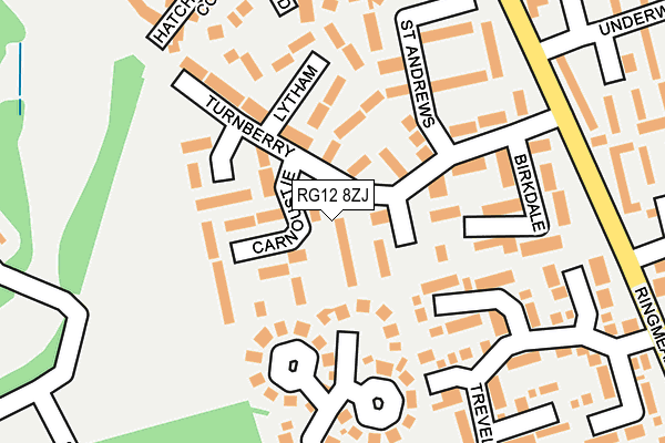 RG12 8ZJ map - OS OpenMap – Local (Ordnance Survey)