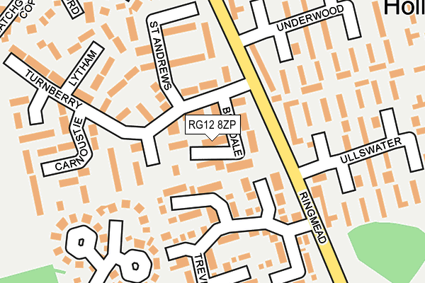 RG12 8ZP map - OS OpenMap – Local (Ordnance Survey)