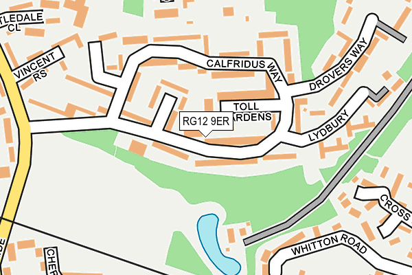 RG12 9ER map - OS OpenMap – Local (Ordnance Survey)