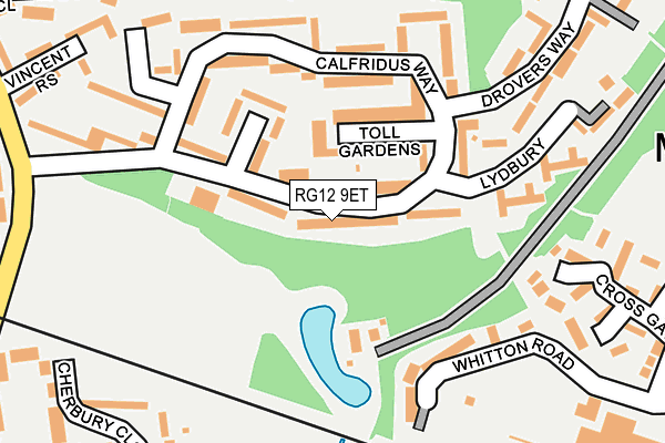 RG12 9ET map - OS OpenMap – Local (Ordnance Survey)