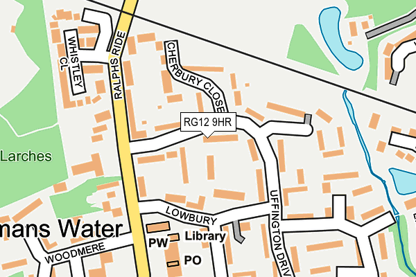RG12 9HR map - OS OpenMap – Local (Ordnance Survey)