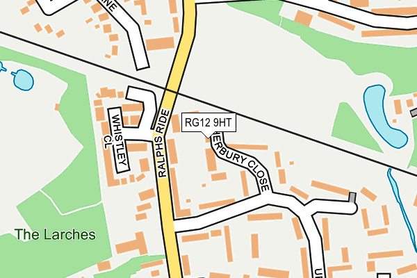 RG12 9HT map - OS OpenMap – Local (Ordnance Survey)