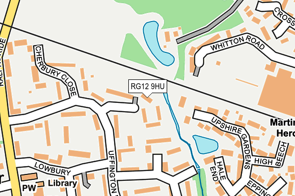 RG12 9HU map - OS OpenMap – Local (Ordnance Survey)