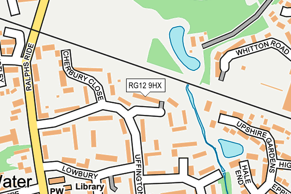 RG12 9HX map - OS OpenMap – Local (Ordnance Survey)