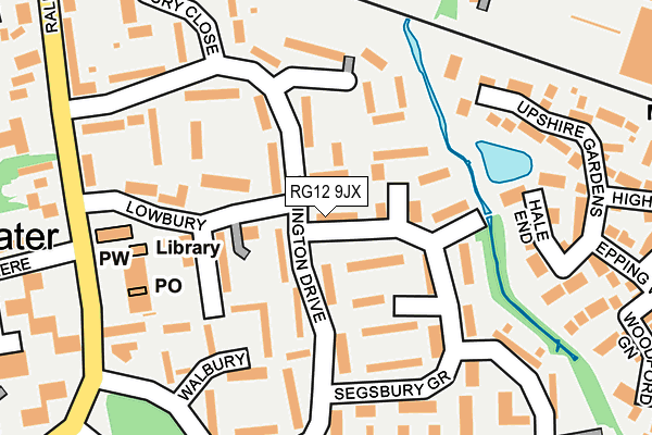 RG12 9JX map - OS OpenMap – Local (Ordnance Survey)