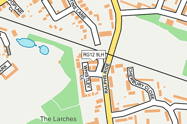 RG12 9LH map - OS OpenMap – Local (Ordnance Survey)