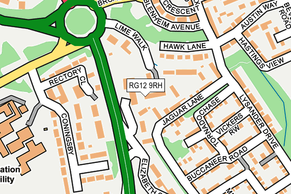 RG12 9RH map - OS OpenMap – Local (Ordnance Survey)