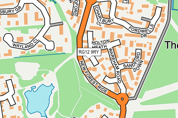 RG12 9RY map - OS OpenMap – Local (Ordnance Survey)