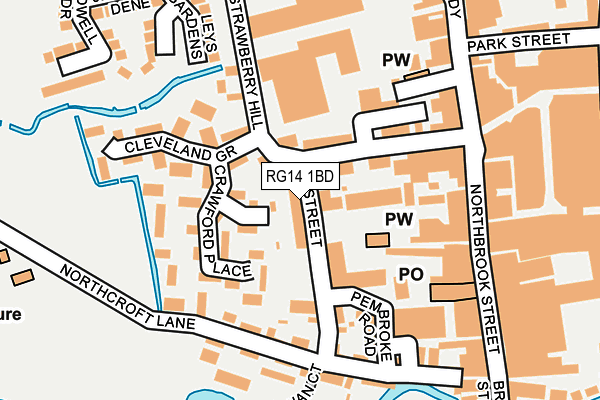 RG14 1BD map - OS OpenMap – Local (Ordnance Survey)