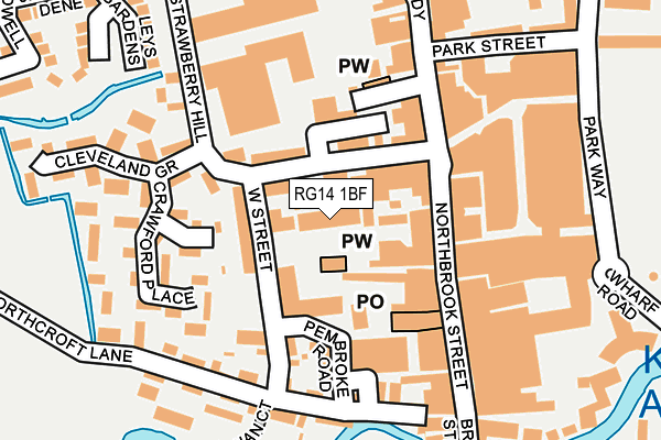 RG14 1BF map - OS OpenMap – Local (Ordnance Survey)