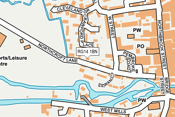 RG14 1BN map - OS OpenMap – Local (Ordnance Survey)