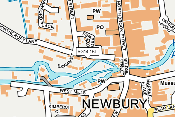 RG14 1BT map - OS OpenMap – Local (Ordnance Survey)