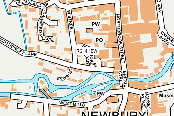 RG14 1BW map - OS OpenMap – Local (Ordnance Survey)