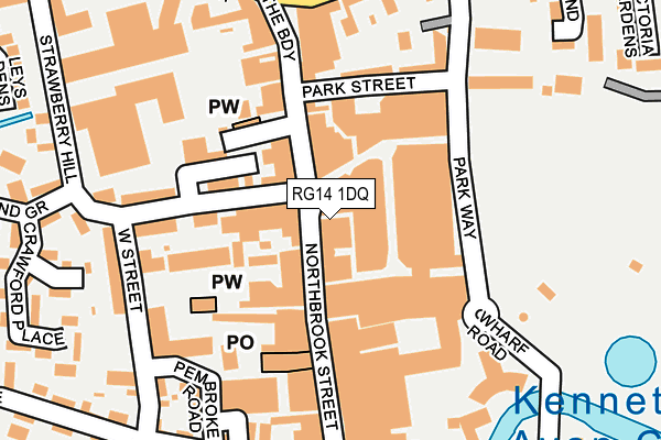 RG14 1DQ map - OS OpenMap – Local (Ordnance Survey)