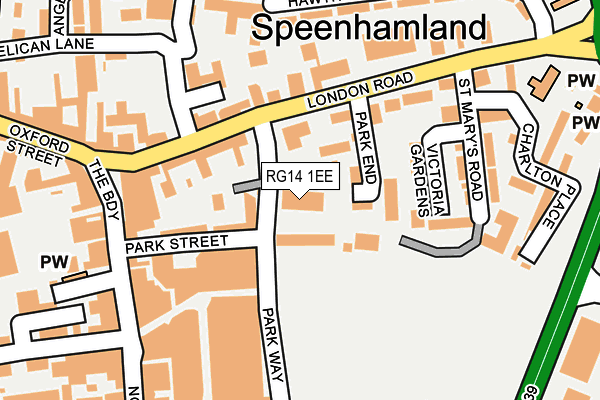 RG14 1EE map - OS OpenMap – Local (Ordnance Survey)