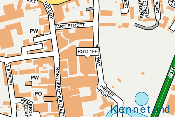 RG14 1EF map - OS OpenMap – Local (Ordnance Survey)