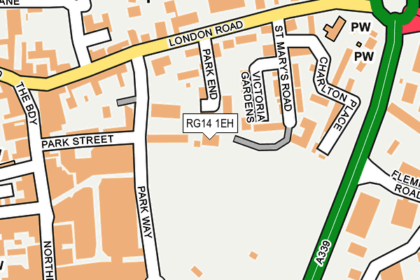 RG14 1EH map - OS OpenMap – Local (Ordnance Survey)