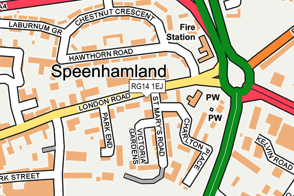 RG14 1EJ map - OS OpenMap – Local (Ordnance Survey)