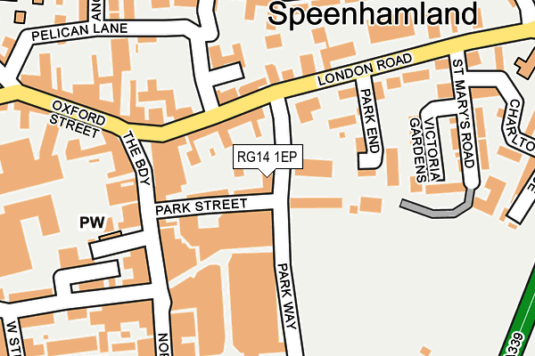 RG14 1EP map - OS OpenMap – Local (Ordnance Survey)