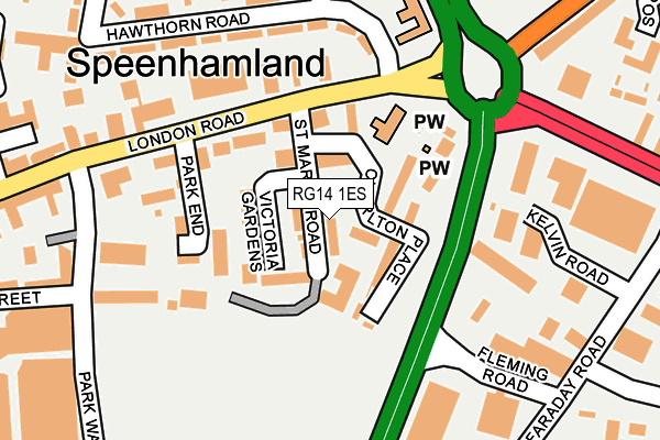 RG14 1ES map - OS OpenMap – Local (Ordnance Survey)