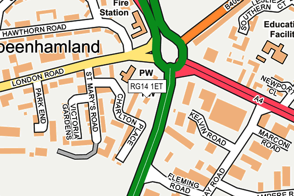 RG14 1ET map - OS OpenMap – Local (Ordnance Survey)