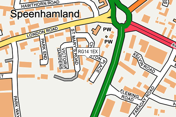 RG14 1EX map - OS OpenMap – Local (Ordnance Survey)