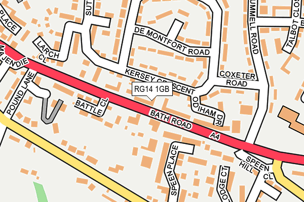 RG14 1GB map - OS OpenMap – Local (Ordnance Survey)
