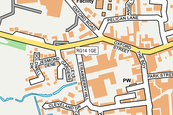 RG14 1GE map - OS OpenMap – Local (Ordnance Survey)