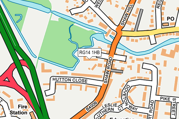 RG14 1HB map - OS OpenMap – Local (Ordnance Survey)