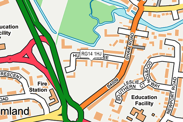 RG14 1HJ map - OS OpenMap – Local (Ordnance Survey)