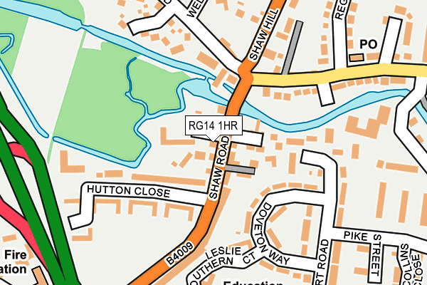 RG14 1HR map - OS OpenMap – Local (Ordnance Survey)