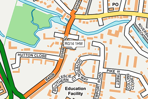 RG14 1HW map - OS OpenMap – Local (Ordnance Survey)