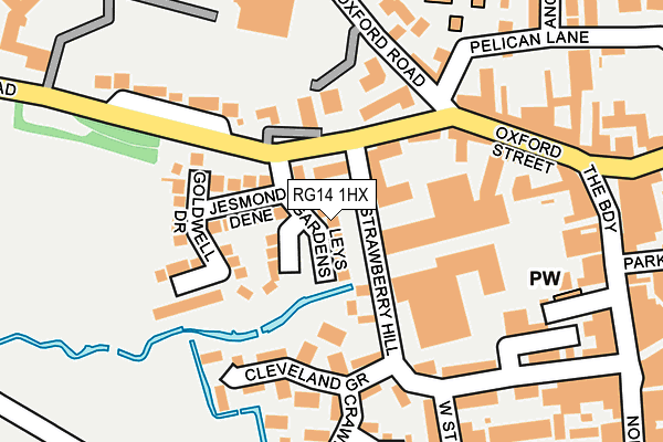 RG14 1HX map - OS OpenMap – Local (Ordnance Survey)