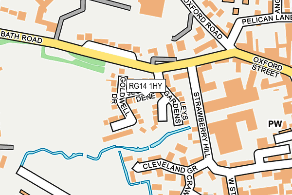 RG14 1HY map - OS OpenMap – Local (Ordnance Survey)