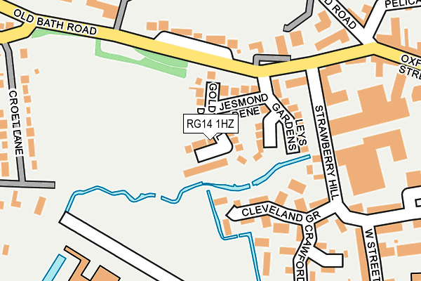 RG14 1HZ map - OS OpenMap – Local (Ordnance Survey)
