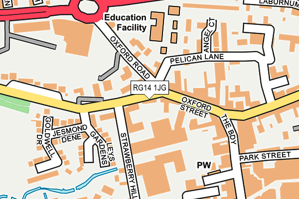 RG14 1JG map - OS OpenMap – Local (Ordnance Survey)