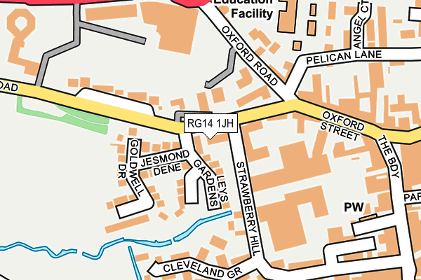 RG14 1JH map - OS OpenMap – Local (Ordnance Survey)
