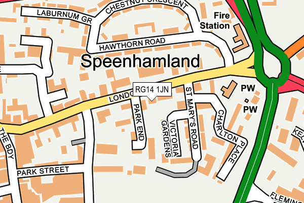 RG14 1JN map - OS OpenMap – Local (Ordnance Survey)