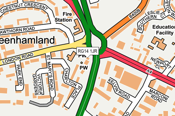 RG14 1JR map - OS OpenMap – Local (Ordnance Survey)