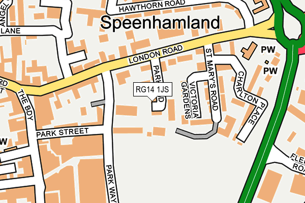 RG14 1JS map - OS OpenMap – Local (Ordnance Survey)